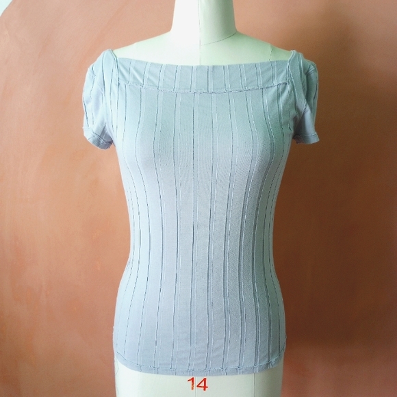 Free People -We The Free- Square Neck Tailored Top L 12 14 - Picture 1 of 4